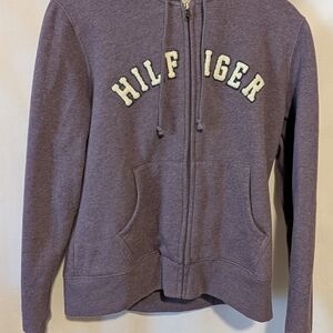 Tommy Hilfiger Lavender Zip-Up Sweatshirt